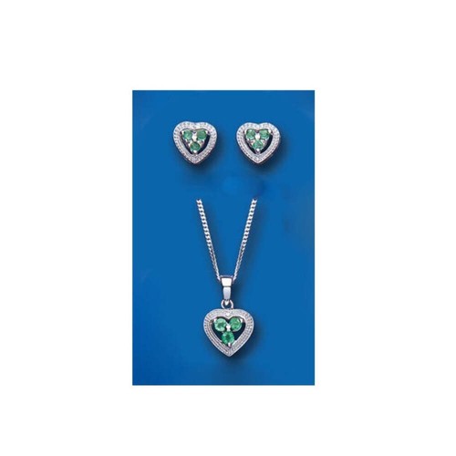 Smaragd und diamant - und, herz