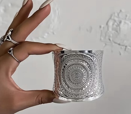 Silber manschette armreif - manschette,