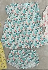 Baby Kleid Grün Weiß Papagei mit Höschen Gr.68-74cm