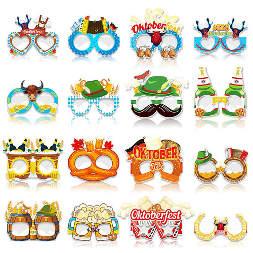 Oktoberfest partybrillen set - partybrillen,