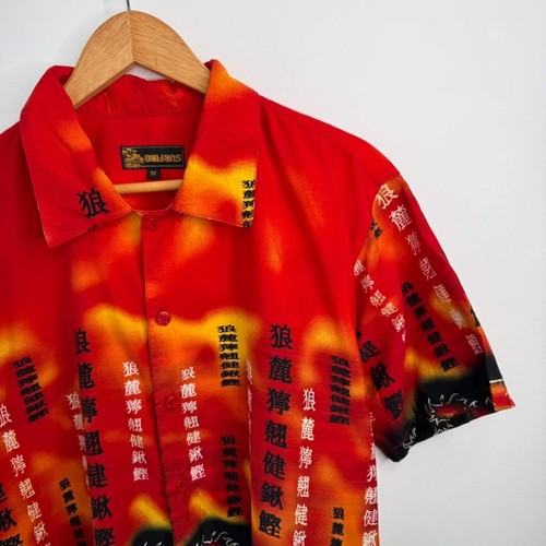 Surfing y2k flame button - y2k,