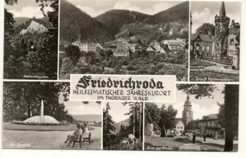 Ansichtskarte friedrichroda - ansichtskarte,
