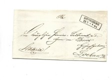 Preußen / RIESENBURG Ra2 auf Kabinett-Brief nach Löbau