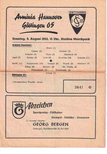 Fussball programmheft 53 54 - fussball-programmheft,