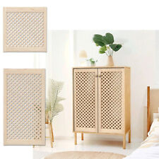 Holzgitterschrank Haustür - Lamellenschrank Kleiderschrank Lamellentür natur