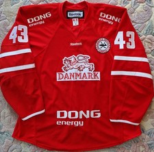 Eishockeytrikot Game Issued/Worn, N.Hardt, Denmark, Dänemark, Gr56, Reebok, IIHF