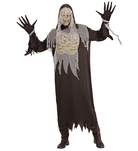 Mumie robe kapuze handschuhe - robe,