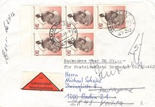 140029) Berlin Nr. 492 (5, Sauerbruch) auf Nachnahme Hamm, Nachsendung