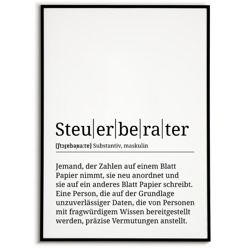 Steuerberater poster - steuerberater,