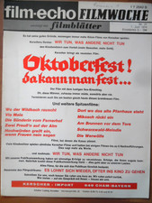 FILMWOCHE 31 - 1.6. 1974 Oktoberfest! da kann man fest .. film-echo filmblätter