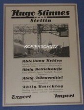 HUGO STINNES GMBH Stettin ㋡
