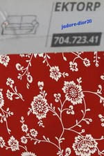 ✅️IKEA Ektorp Bezug für 2-er Sofa Virestad rot weiß 704.723.41 Cover NEU OVP 