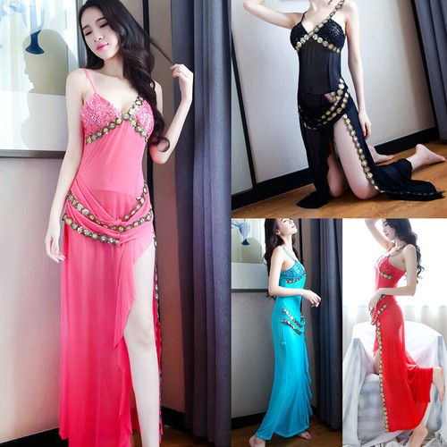 Chiffon dress sheer split - chiffon,
