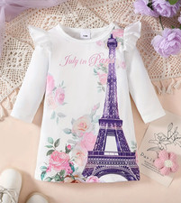 Niedliches Mädchenkleid Paris Gr. 86/92 neu