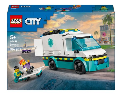 Lego city rettungswagen - rettungswagen, 60451