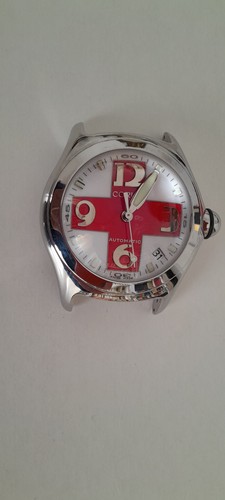 Corum bubble red cross - corum,