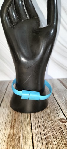 Usb ladekabel armband blau - ladekabel,
