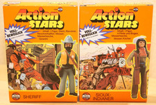Airfix Action Stars Sheriff,  Sioux Indianer,  Figur Cowboy Vintage NEU OVP