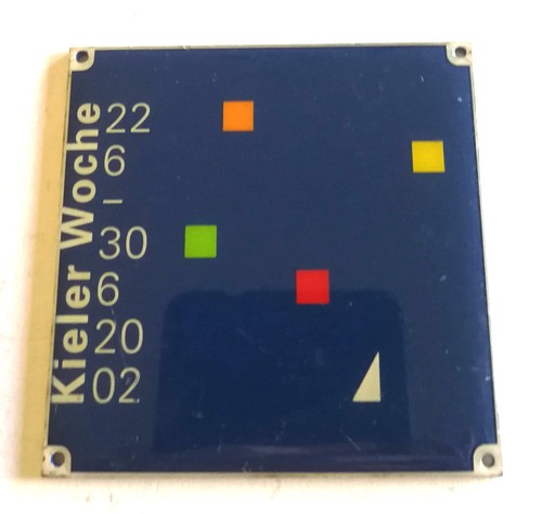 Plakette kieler woche 2002 - plakette,