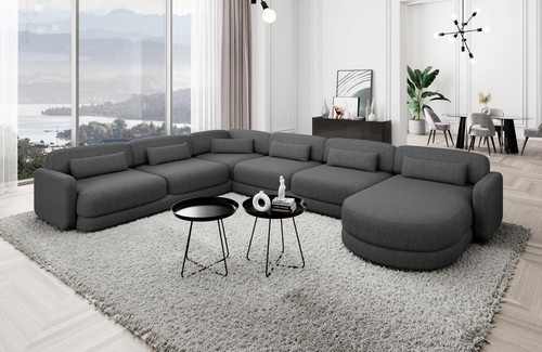 Sofa stoff wohnlandschaft - sofa,