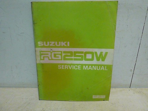Suzuki rg250w scheckheft - suzuki,