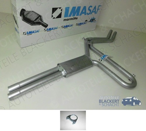 Imasaf auspuff mitteltopf - auspuff, +