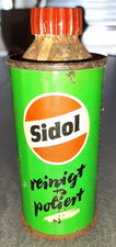 Blechdose Sidol reinigt und poliert 120 ml leer 1950er Jahre Reinigungsmittel
