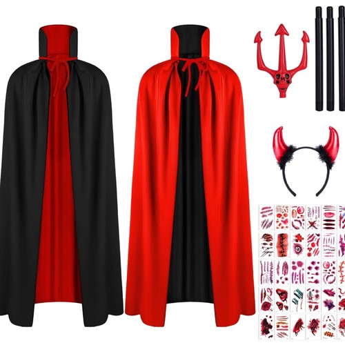 Vampir kapuzenumhang schwarz - vampir,