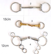 Spezial Trensen Gebisse 12cm 13cm  ( z.B. Schenkeltrense, 3 Ring etc.  ) Pferd