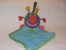 MANHATTAN TOY Schmusetuch Kuscheltuch CRAZY verrückte Figur Kreis blau grün