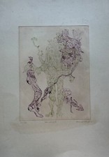 Radierung 1966 Bernard