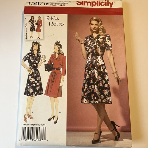 Vogue 40er jahre kleid - jahre,