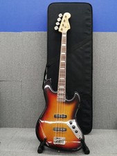 (Fender Japan) JB75-75R Mod Jazz Bass Sunburst E-Bassgitarre mit Hartschalenk...