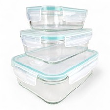 3er Glas dosen Set mit Deckel