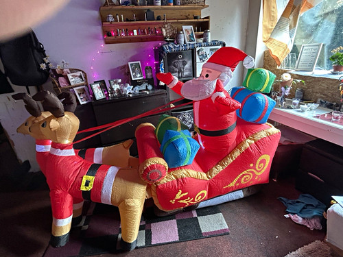 Aufblasbarer weihnachtsmann - aufblasbarer,