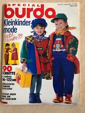 BURDA Special Kleinkindermode, 1989 Gr. 86-122, incl Anleitungen & Schnittbögen