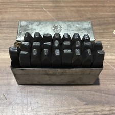 Schlagbuchstaben Stempel Schlagstempel A -Z, Schriftgröße 6 mm, F Fehlt  (U-62)