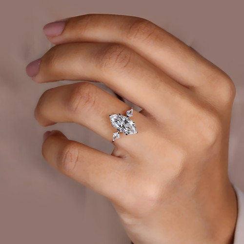 Diamant ring 14k weißgold - ring,