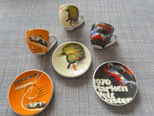 3 Porsche Espressotassen Limited Edition Sportwagen WM u.a. 1964-1970