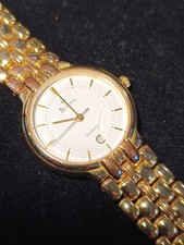 Bulova Damenuhr Quarzuhr 2960 in OVP Klassiker goldfarben