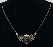 925 silber collier mit - silber,