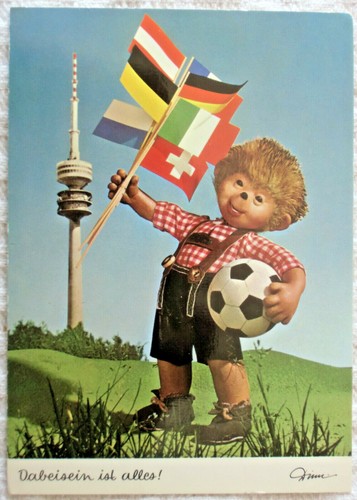 Mecki postkarte dabeisein - mecki-postkarte, "dabeisein