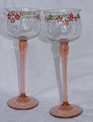 Jugendstil weingläser mit - 2,