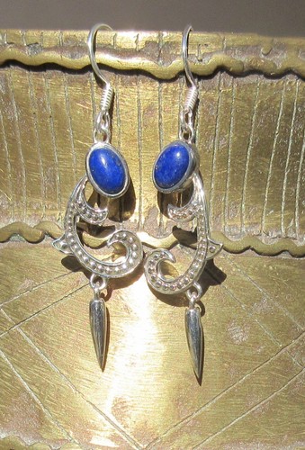 Ohrring jugendstil lapis - rx,