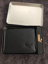 PUMA Herren Geldbörse / Portemonnaie / Geldbeutel Schwarzes Leder - NEU in OVP