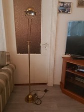 Stehlampe Stehleuchte Leselampe Messing İn gutem Zustand