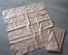 Kopfkissenbezug  Damast   Rosa / Gold    80 cm  x  80 cm    Alt   VON  ERBA  NEU