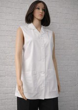 weiß ärmellos Kasack Kittel