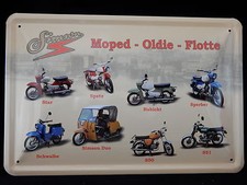 Blechschild Simson Moped Star Spatz S50/51 Duo Schwalbe Sperber Habich DDR Suhl