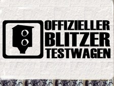 BLITZER TESTWAGEN  Aufkleber